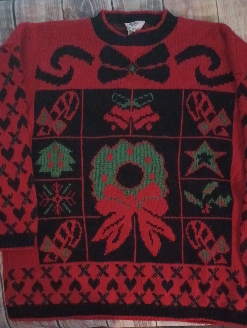 VTG Ugly Christmas Sweater Sz Lg
